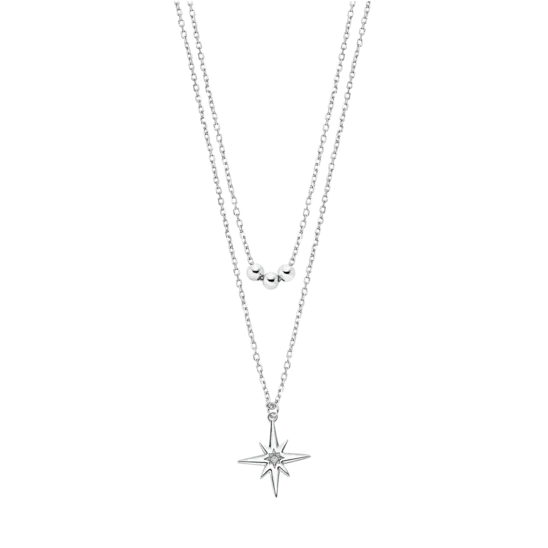 Collar Estrella Lotus Silver Lp3048-1/1 Plata, Mujer