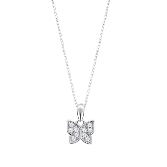 Collar Mariposa Lotus Silver Lp3051-1/1 Plata, Mujer