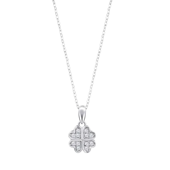 Collar Trébol Lotus Silver Lp3052-1/1 Plata, Mujer