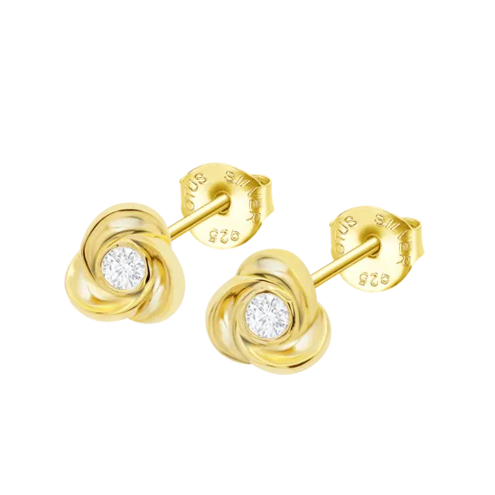 Pendientes Flor Lotus Silver Lp3059-4/2 Plata, Mujer