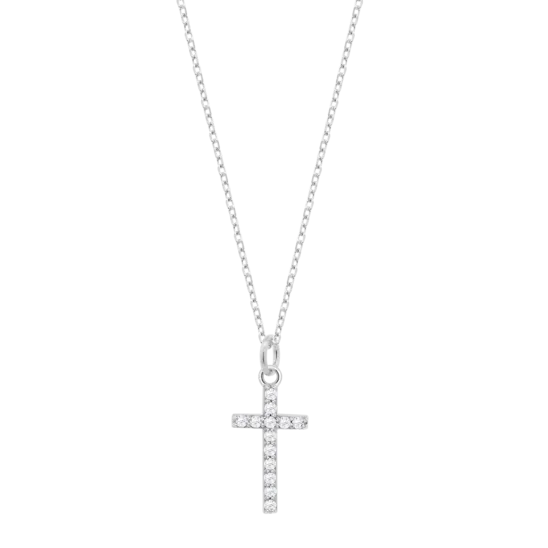 Collar Cruz Lotus Silver Lp3066-1/1 Plata, Mujer