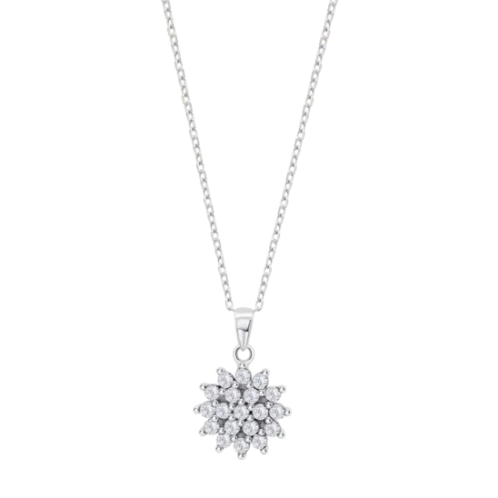 Collar Sol Lotus Silver Lp3081-1/1 Plata, Mujer
