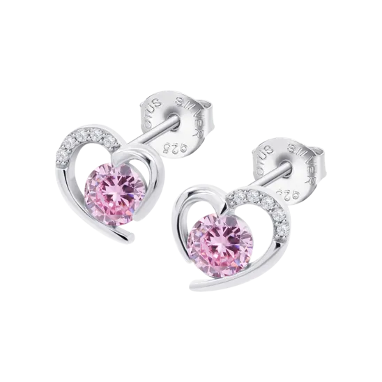 Pendientes Corazón Lotus Silver Colors Lp3106-4/2 Plata, Mujer
