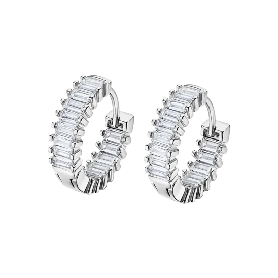 Pendientes Aros Lotus Silver Pure Essential Lp3115-4/1 Plata, Mujer