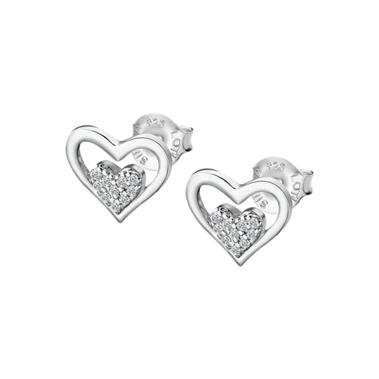 Pendientes Corazón Lotus Silver Moments Lp3124-4/1 Plata, Mujer