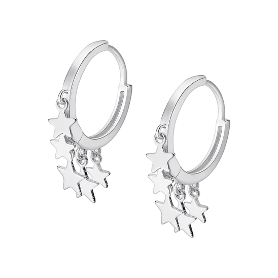Pendientes Estrella Lotus Silver Trendy Lp3211-4/1 Plata, Mujer