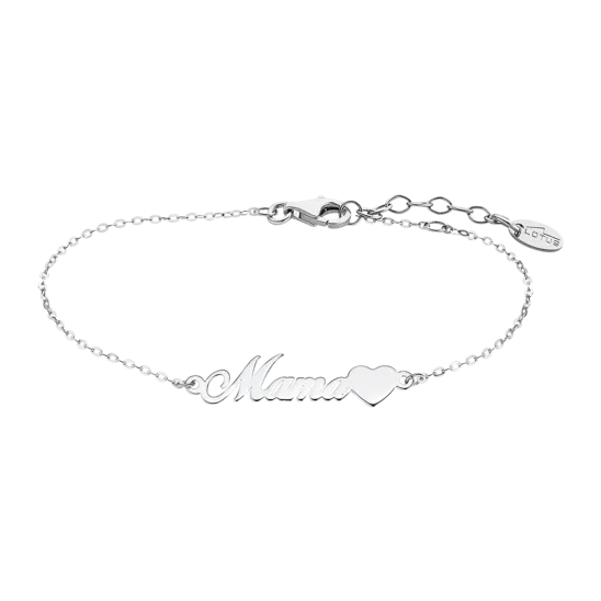 Pulsera Corazón Mamá Lotus Silver Mother's Love Lp3234-2/1 Plata, Mujer