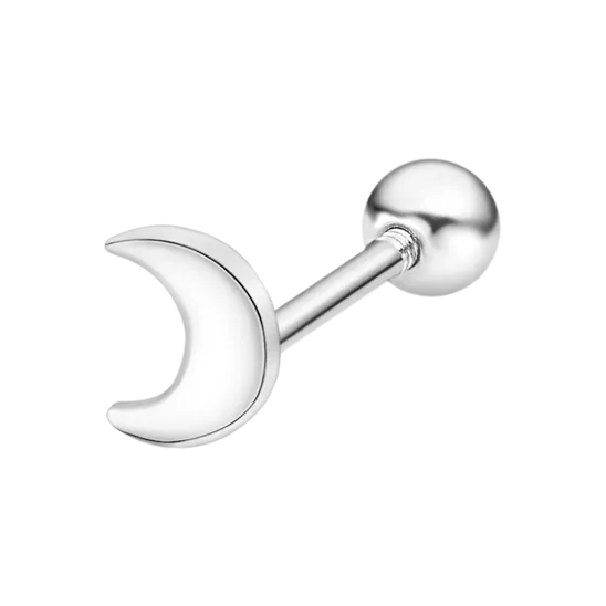 Piercing Luna Lotus Silver Lp3366-9/1 Plata, Mujer