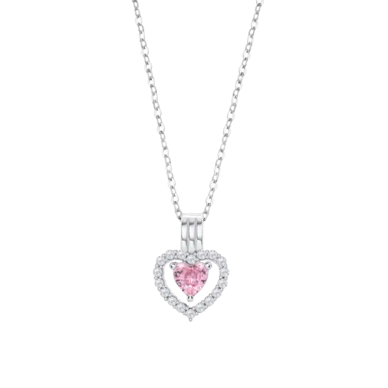 Collar Corazon Lotus Silver Lp3555-1/2 Plata, Mujer