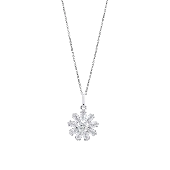 Collar Flor Lotus Silver Lp3560-1/1 Plata, Mujer