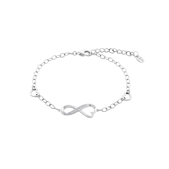Pulsera Infinito Lotus Silver Fantasy Lp3616-2/1 Plata, Mujer