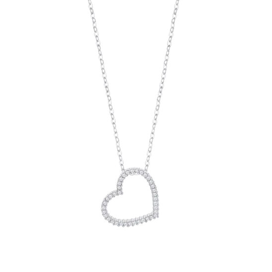 Collar Corazón Lotus Silver Lp3670-1/1 Plata, Mujer