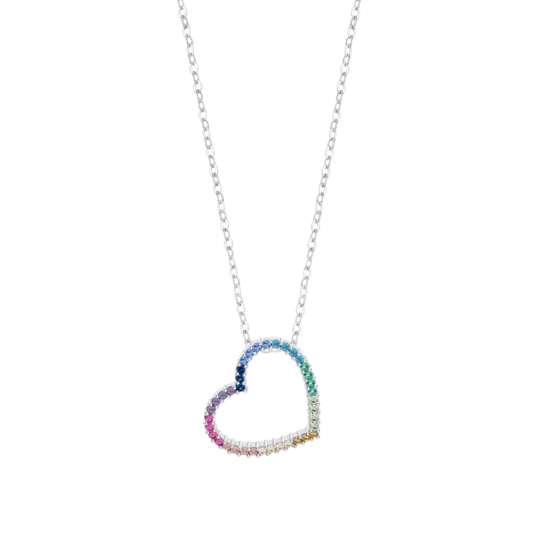 Collar Corazón Lotus Silver Lp3670-1/2 Plata, Mujer