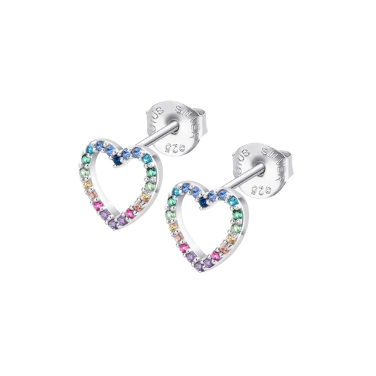 Pendientes Corazón Lotus Silver Lp3670-4/2 Plata, Mujer