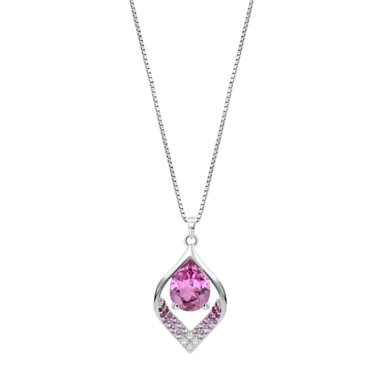 Collar Lotus Silver Colors Lp3711-1/2 Plata, Mujer