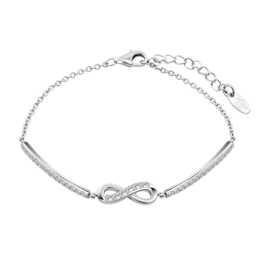 Pulsera Infinito Lotus Silver Lp3723-2/1 Plata, Mujer