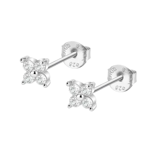 Pendientes Flor Lotus Silver Lp3749-4/1 Plata, Mujer
