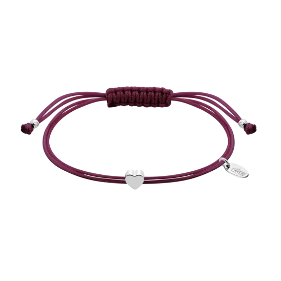 Pulsera Corazón Lotus Silver Trendy Lp3754-2/1 Plata, Mujer