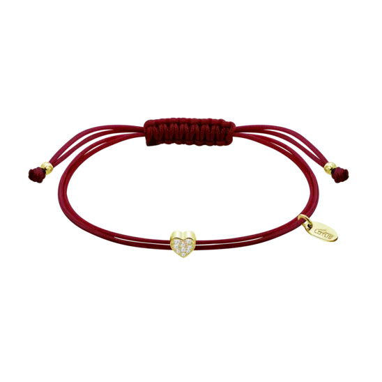 Pulsera Corazón Lotus Silver Trendy Lp3754-2/2 Plata, Mujer