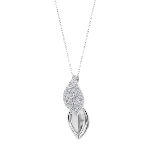 Collar Lotus Silver Glam Collection Lp3843-1/1 Plata, Mujer