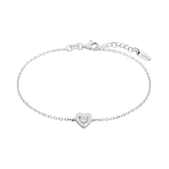 Pulsera Corazón Lotus Silver Lp3849-2/1 Plata, Mujer
