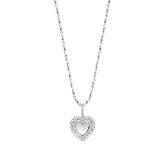 Collar Corazón Lotus Silver Lp3877-1/1 Plata, Mujer