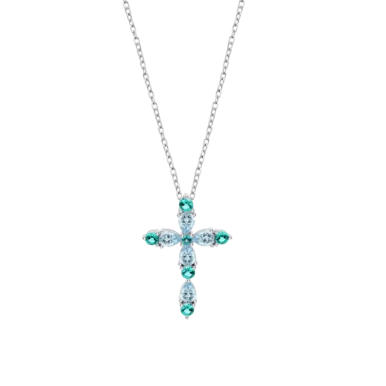 Collar Cruz Lotus Silver Lp3915-1/2 Plata, Mujer