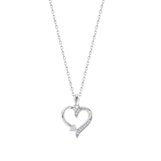 Collar Corazón Lotus Silver Lp3916-1/1 Plata, Mujer