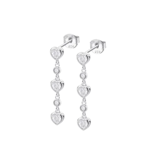 Pendientes Corazón Lotus Silver Moments Lp3925-4/1 Plata, Mujer