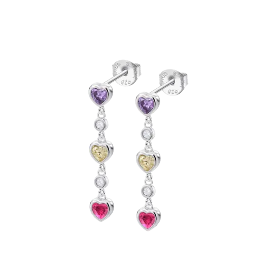 Pendientes Corazón Lotus Silver Moments Lp3925-4/2 Plata, Mujer