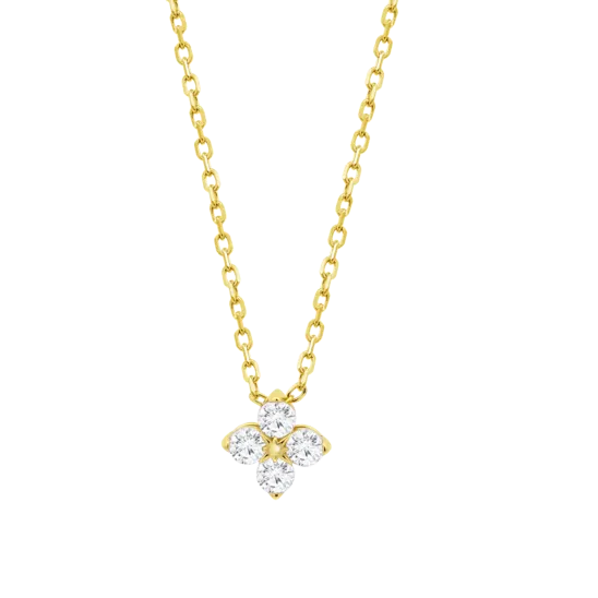 Collar Flor Lotus Silver Beyond Classics Lp3926-1/2 Plata, Mujer