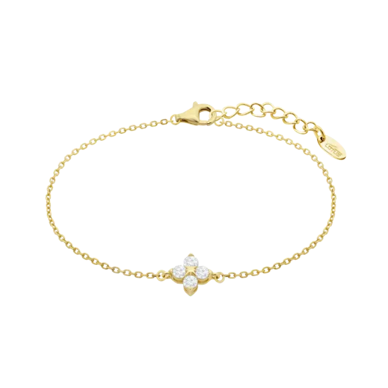 Pulsera Flor Lotus Silver Beyond Classics Lp3926-2/2 Plata, Mujer