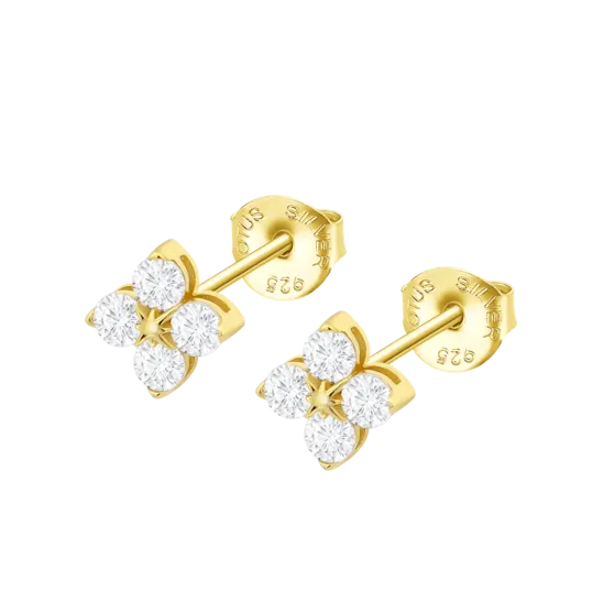 Pendientes Flor Lotus Silver Beyond Classics Lp3926-4/2 Plata, Mujer