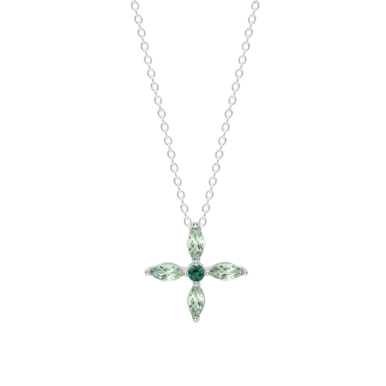 Collar Flor Lotus Silver Colors Lp3933-1/3 Plata, Mujer
