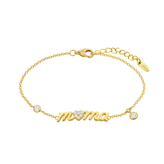 Pulsera Mamá Lotus Silver Mother's Love Lp3948-2/2 Plata, Mujer