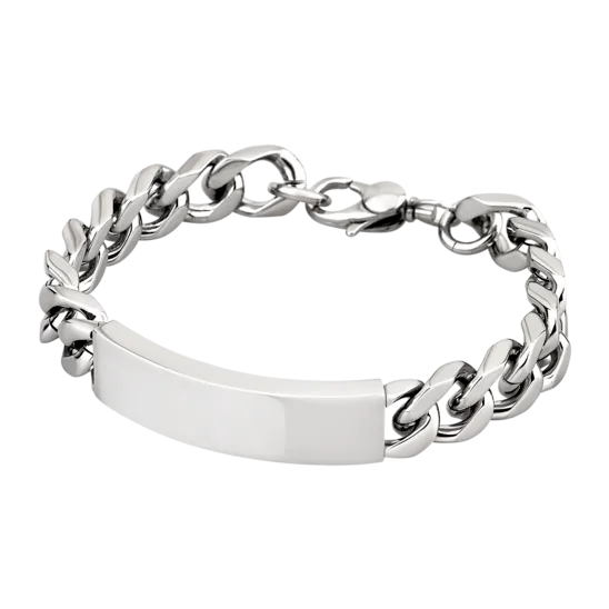 Pulsera Lotus Style Men In Black Ls1554-2/1 Acero, Hombre