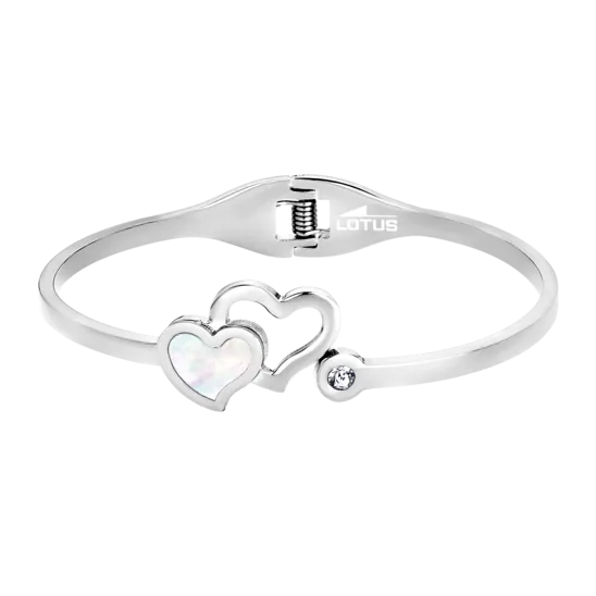 Pulsera Corazón Lotus Style Bliss Ls1792-2/1 Acero, Mujer