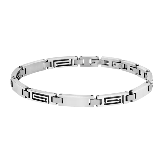 Pulsera Lotus Style Men In Black Ls1798-2/1 Acero, Hombre
