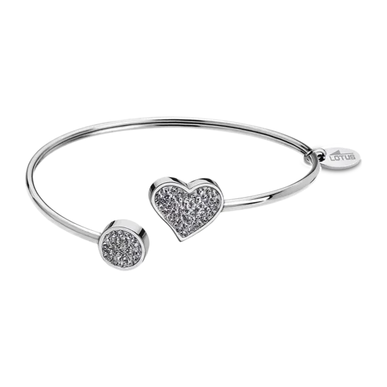 Pulsera Corazón Lotus Style Bliss Ls1850-2/1 Acero, Mujer