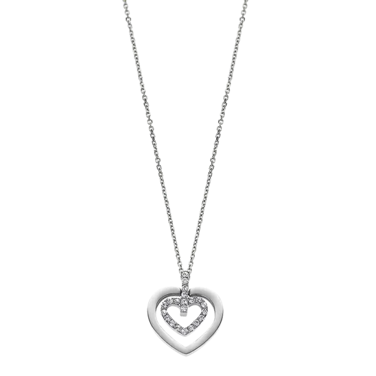 Collar Corazón Lotus Style Bliss Ls1867-1/1 Acero, Mujer