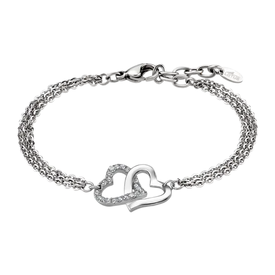 Pulsera Corazón Lotus Style Ls1912-2/1 Acero Inoxidable, Mujer