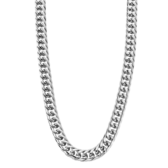 Collar Lotus Style Men In Black Ls1937-1/1 Acero, Hombre