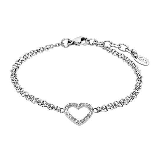 Pulsera Lotus Style Woman's Heart Ls2026-2/1 Acero, Mujer