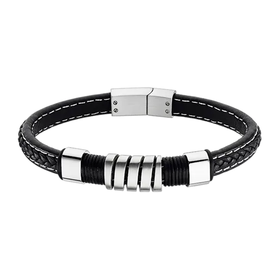 Pulsera Lotus Style Men Basic Ls2056-2/1 Piel, Hombre