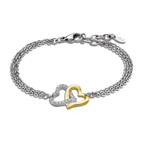 Pulsera Corazón Lotus Style Ls2117-2/1 Acero Inoxidable, Mujer