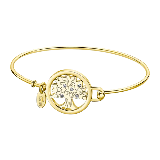 Pulsera Árbol De Vida Lotus Style Millennial Ls2119-2/3 Acero, Mujer