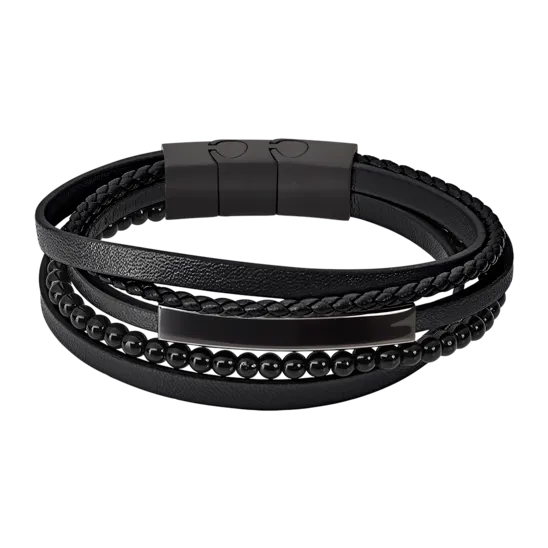 Pulsera Lotus Style Ls2144-2/4 Cuero, Hombre