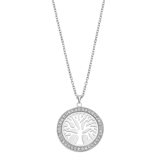 Collar Árbol De Vida Lotus Style Ls2181-1/1 Acero, Mujer