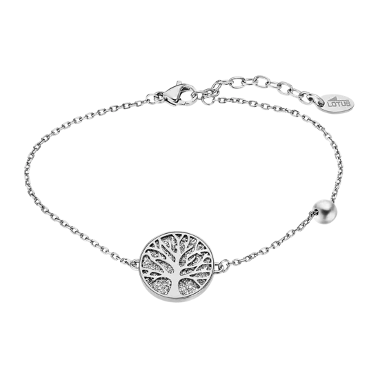 Pulsera Árbol De Vida Lotus Style Ls2225-2/1 Acero, Mujer