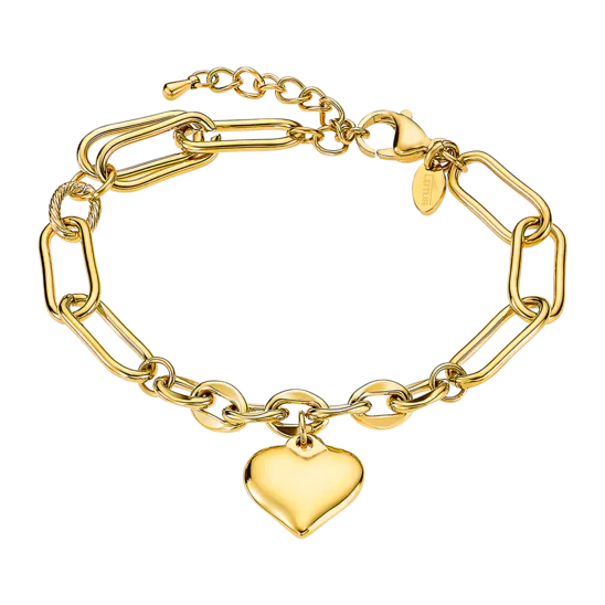 Pulsera Corazón Lotus Style Woman's Heart Ls2334-2/2 Acero Inoxidable, Mujer